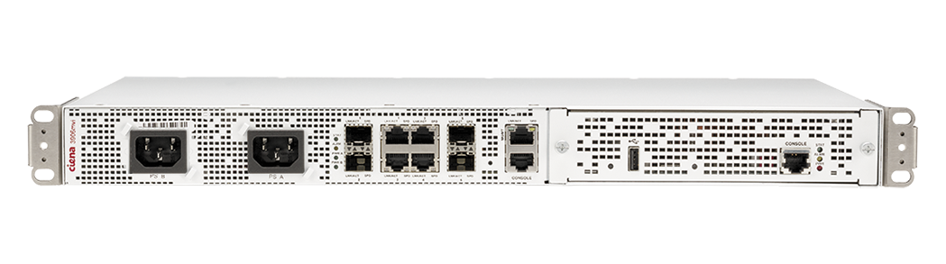 Product image showcasing ports for Ciena's 3906.